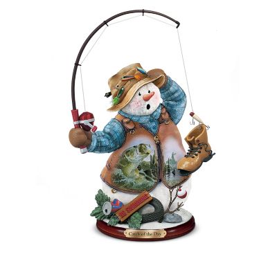 Fishing For Fun Snowman Figurine Collection