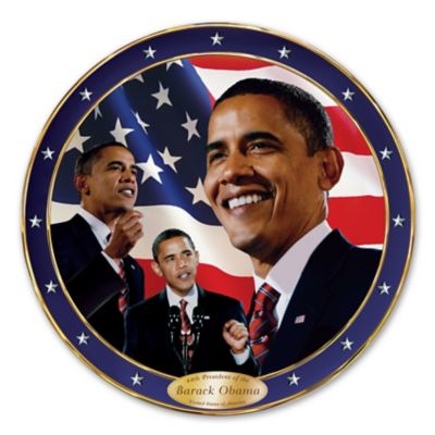 Barack Obama 44th President Of The United States Collector Plate Collection