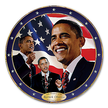 Barack Obama 44th President Of The United States Collector Plate Collection