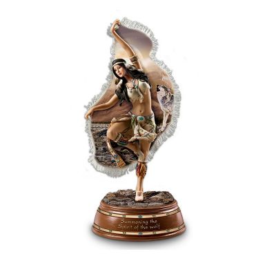 Call Of The Wild Dancer Wolf Art Figurine Collection