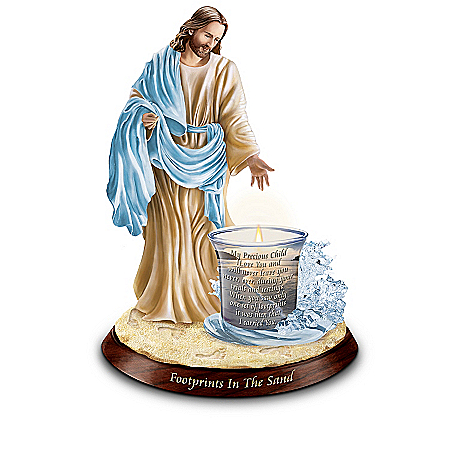 Jesus Christ Inspirational Candleholder Collection: God's Guiding Lights