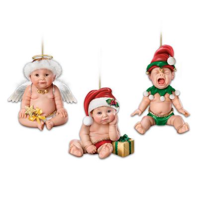 Baby Christmas Ornament Collection: Santa, It's Not Easy Being Cute