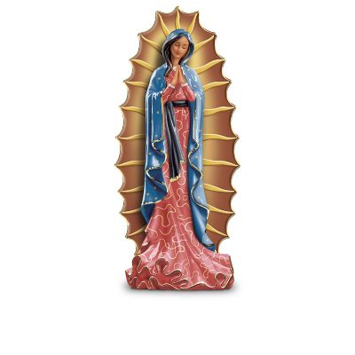 Our Lady Of Guadalupe Devotion Figural Collection: Figurine, Collector Plate & Rosary Box