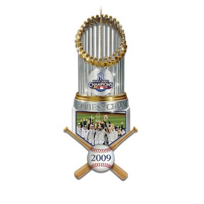 The New York Yankees World Series Champions Trophy Ornament Collection