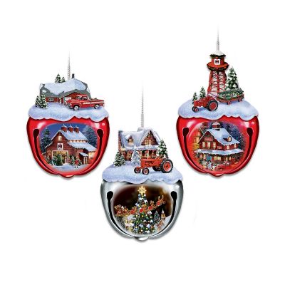 Farmall Sleigh Bells Ornament Collection