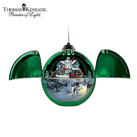 Thomas Kinkade Musical Christmas Ornament Collection: Hidden Treasures