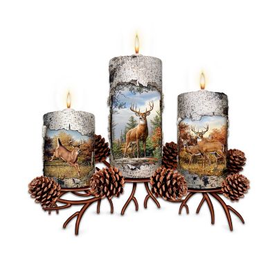 Deer Art Candleholder Collection: Pride Of The Forest