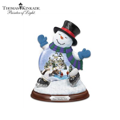 Thomas Kinkade Christmas Miniature Snowglobe Collection: Making Spirits Bright