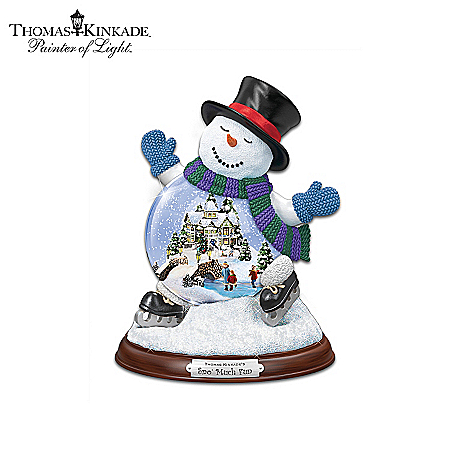 Thomas Kinkade Christmas Miniature Snowglobe Collection: Making Spirits Bright