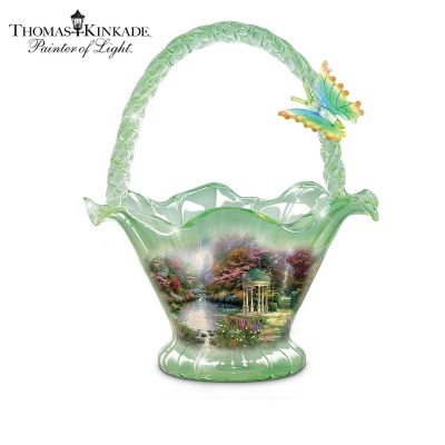 Thomas Kinkade Reflections Of Serenity Hand-Blown Glass Bowl Collection