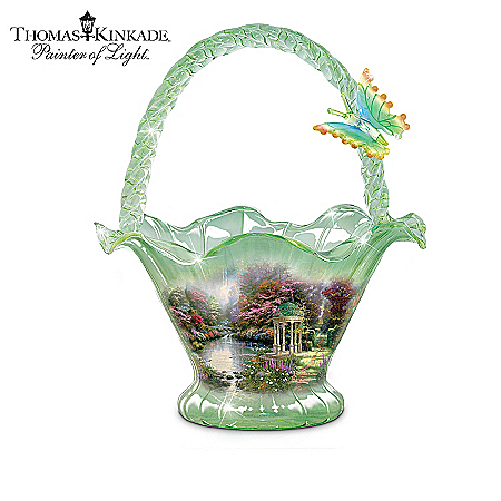 Thomas Kinkade Reflections Of Serenity Hand-Blown Glass Bowl Collection