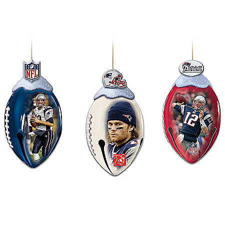 NFL New England Patriots FootBells Ornament Collection