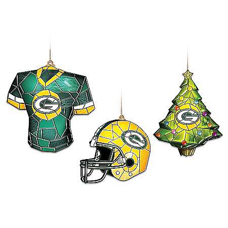 NFL Green Bay Packers Gridiron Glow Ornament Collection