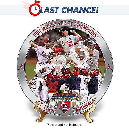 St. Louis Cardinals MLB 2011 World Series Champions Collector Plate Collection