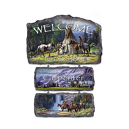 Sacred Seasons Personalized Native American-Inspired Wall Decor Collection