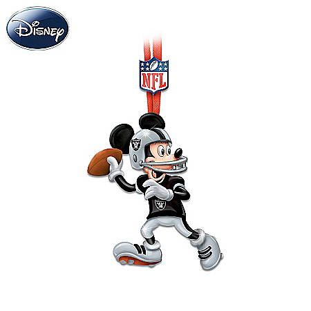 NFL Oakland Raiders Magic Disney Character Ornament Collection