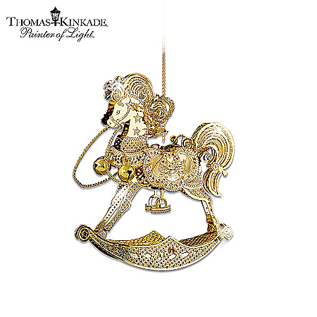 Thomas Kinkade Golden Holiday Ornament Collection