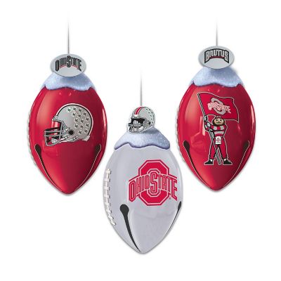 The Ohio State University Buckeyes FootBells Ornament Collection