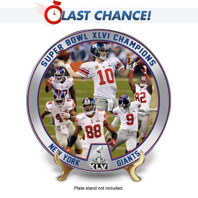 The New York Giants Super Bowl XLVI Champions Plate Collection