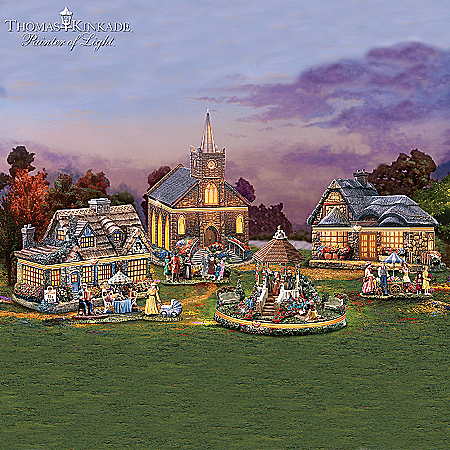 Thomas Kinkade Heartfelt Homes Limoges-Style Village Box Collection