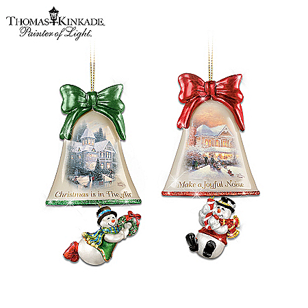 Thomas Kinkade Christmas Ornament Collection: Ringing In The Holidays