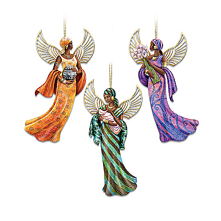 African-American Angel ornament Collection: The Lord's Blessings