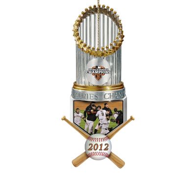 2012 MLB World Series Champions San Francisco Giants Trophy Ornament Collection