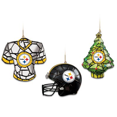 NFL Pittsburgh Steelers Gridiron Glow Ornament Collection