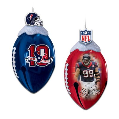 Ornaments: Houston Texans FootBells Ornament Collection