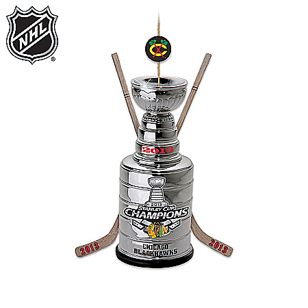 Officially-Licensed Chicago Blackhawks® NHL® Stanley Cup® Champs Ornament Collection