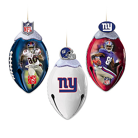 NFL New York Giants FootBells Ornament Collection