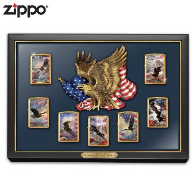 Lighters: Let Freedom Light The Way Zippo Lighter Collection Featuring Ted Blaylock Art