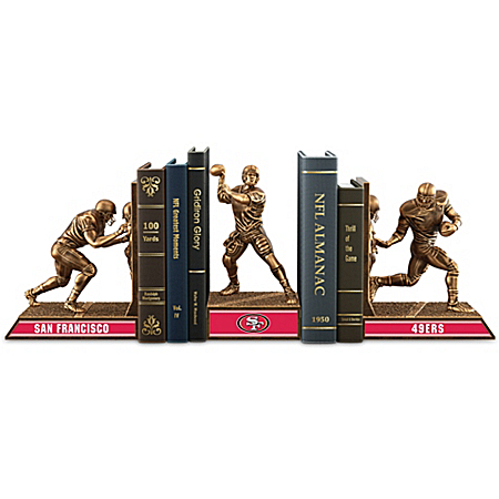 Bookends: Limited Edition San Francisco 49ers Cold-Cast Bronze Legacy Bookends Collection