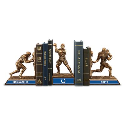 Bookends: Limited Edition Indianapolis Colts Cold-Cast Bronze Legacy Bookends Collection