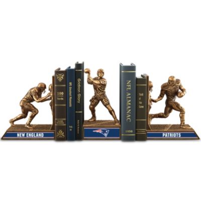 Bookends: Limited Edition New England Patriots Legacy Cold-Cast Bronze Bookends Collection