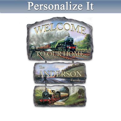 The Flying Scottsman Personalized Welcome Sign Collection