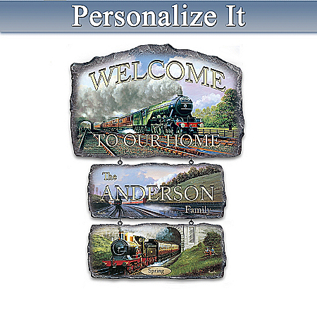 The Flying Scottsman Personalized Welcome Sign Collection