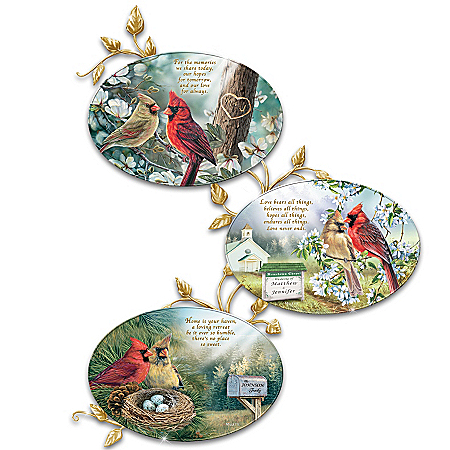 Love Birds Personalized Collector Plate Collection