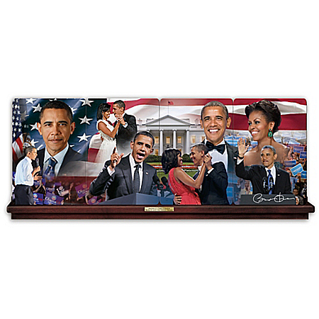 America's First Couple Barack And Michelle Obama Collector Plate Collection