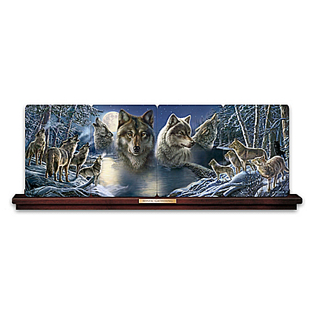 Mystic Gathering Wolf Spirit Panorama Collector Plate Collection By James Meger