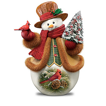 Winter Warmth Illuminated Snowman Figurine Collection