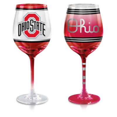 Ohio State University Buckeyes Wine Glass Collection