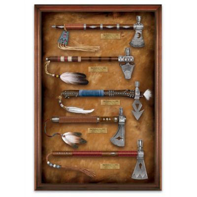 Native American-Inspired Historic Pipe Tomahawk Wall Decor Collection