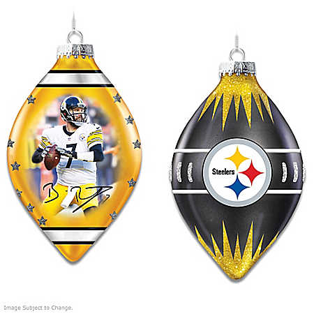 Pittsburgh Steelers Heirloom Glass Ornament Collection