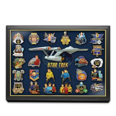 STAR TREK 24K Gold-Plated Pin Collection