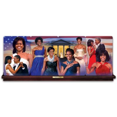 Michelle Obama: America's First Lady Panorama Collector Plate Collection