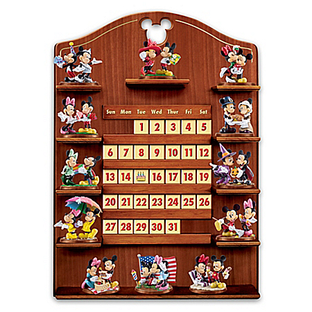 Disney Mickey Mouse And Minnie Mouse Together Forever Perpetual Calendar Collection