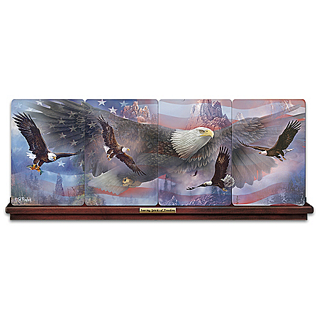 Soaring Spirits Of America Freedom Panorama Collector Plate Collection