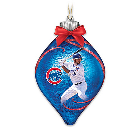 Chicago Cubs MLB Illuminated Christmas Ornament Collection