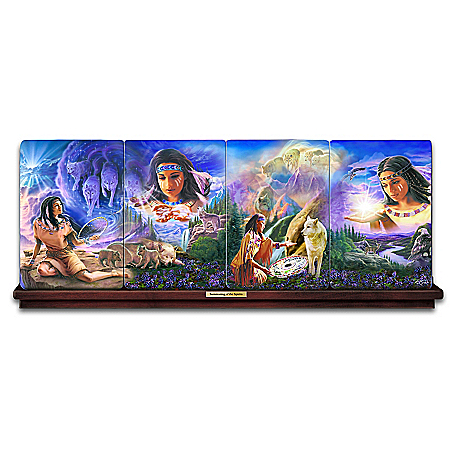 Robin Koni Summoning Of The Spirits Panorama Collector Plate Collection
